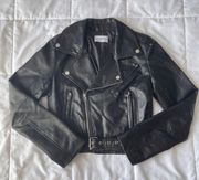 Black Faux Leather Jacket