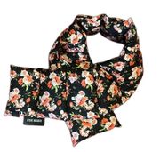 Steve Madden Puffer Scarf Floral Black