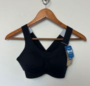 NWT Brooks Dare Crossback Run Sports Bra in Black 30C/D