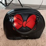 Disney Lounge-fly Minnie Mouse Satchel Handbag Black Red Bow Rare