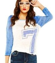 Bethany Mota burnout baseball Tee L