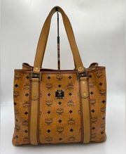 MCM VISETOS SHOPPER COGNAC MEDIUM