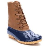 Sporto Navy Taupe Dakota Duck Boots Size 6M