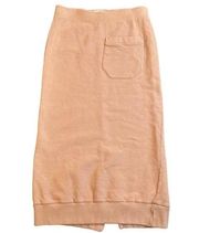 Mr Larkin Anthropologie Alice Sweatshirt Midi Skirt Size Small Pink French Terry