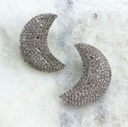NEW! Rhinestone  Moon Earrings 🌙