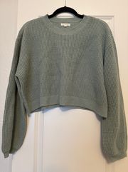 Cropped Green Sweater