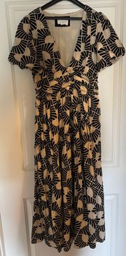 Printed Midi Dress