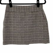 Forenza Gray Print Mini Skirt