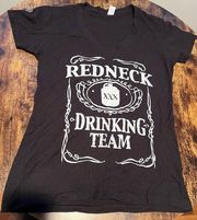 tultex | ladies Redneck Drinking Team t-shirt. Side: L.