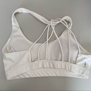 icyzone  Active Workout Sports Bra strappy white