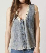 Gilded Intent Chambray Tank