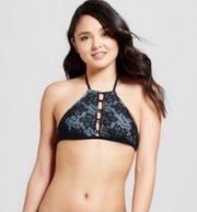 Mossimo Lace High Neck Halter Bikini Top