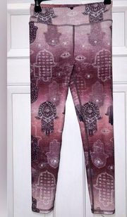 EVCR Evolution Creation Hamsa Print Leggings Size Small