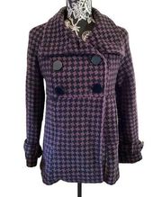 Steve Madden Winter Wool Double Breasted Peacoat Preppy Coat Everyday Ski