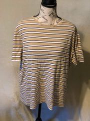 () Striped Tee: Size XL