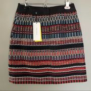 Karen Millen colorful tapestry skirt US 4