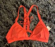 Michael Kors Triangle Lace Up Bikini