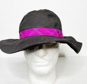 Mountain Hardwear Grey Purple Hat Exploring Brimmed Bucket Hat