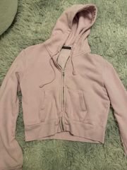 Brandy Melville Cropped Zip Up