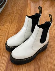 White Platform Doc Martens