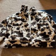 Le lis animal print jacket M