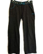 Gray Sports yoga flare pants