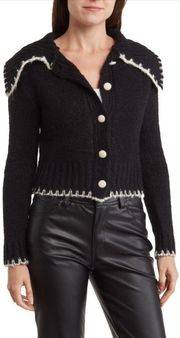 ASTR The Label Contrast Stitch Cardigan