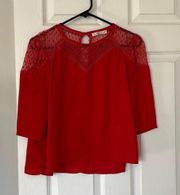 Hazel Boutique Red/Orange Top