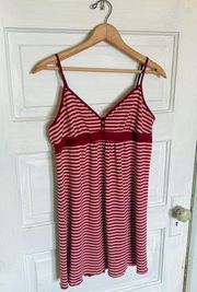 Secret Treasures Striped Coquette Slip Dress