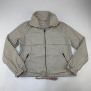 Old Navy Tan Canvas Zip Front Bomber Jacket M