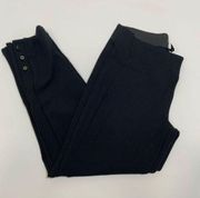 New Direction Flat Front Crop Black Trouser