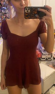 NWT Pacsun Burgundy Romper