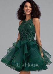 JJs House Green Mini Homecoming Dress