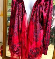 Totally Boho velvety duster