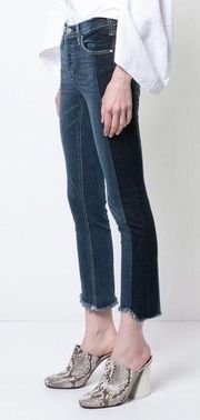 McGuire Denim Distressed Crop Raw Hem Skinny Jeans