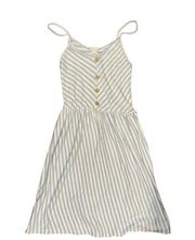 caution to the wind striped sundress
