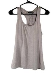 Zobha Lilac Athletic Ruched Racerback Running Casual Tank Top Women Sz S