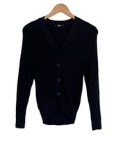 black cardigan size XS cashmere/cotton blend