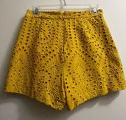 BCBG Maxazria Yellow Shorts