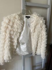 White Furry Jacket 