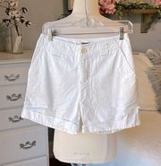 Duck Head White Cotton Shorts Womens 4