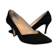 Venus Black Suede 3 1/2” Heel Pumps Women's Size 6.5