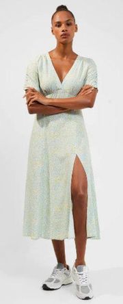 French Connection: Stacie Daisy Drape Midi Dress Size 6 NWT