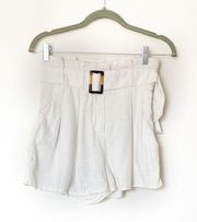 Charlie Holiday || White Paperbag Shorts