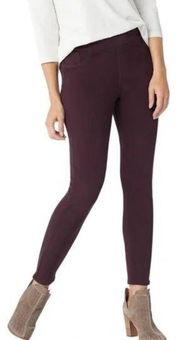 Spanx Jean-ish Skinny Legging Pull On Pants Purple Maroon Size Large