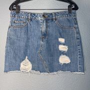 A loves A Distressed Mini Skirt Size 27