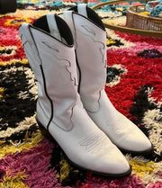 White cowboy cowgirl boots ROC Indio Boots White