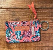 NWT simply southern seahorse wallet keychain