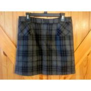 Will Smith Wool Blend charcoal/black plaid ￼Pencil Skirt size 6