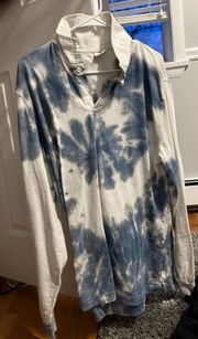 Tie dye collard top